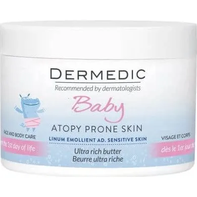 Dermedic Linum Emolient Baby Körperbutter, 225 ml