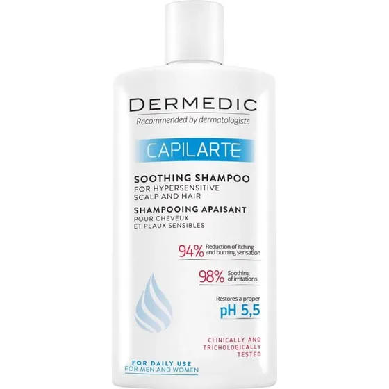 Dermedic Capilarte Beruhigendes Shampoo für hypersensible Kopfhaut, 300ml