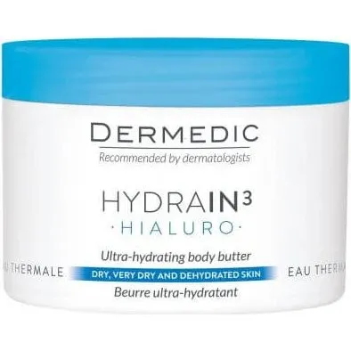 Dermedic Hydrain3 Hialuro Ultra-feuchtigkeitsspendende Körperbutter, 225 ml