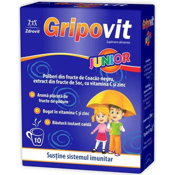 Zdrovit Gripovit Junior, 10 Beutel, Immunsystem-Unterstützung