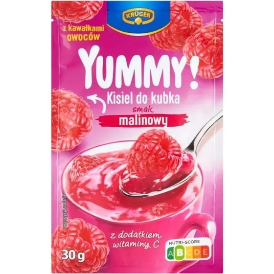 Kruger Lecker! Kisel to cup Himbeergeschmack 30g