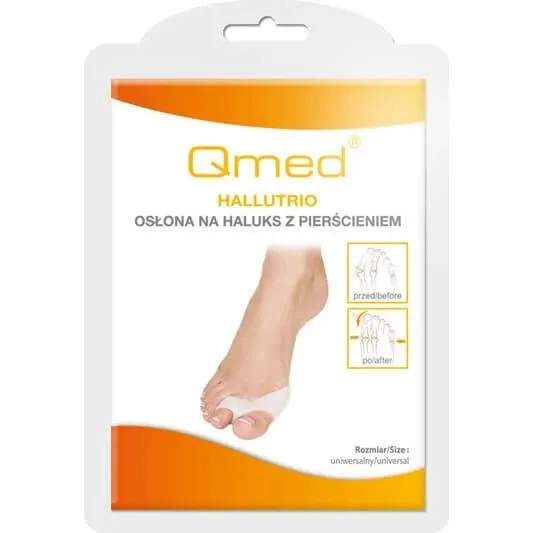 Qmed HalluTrio Halluxabdeckung mit Ring, 2 Stück