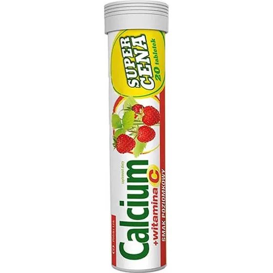 Calcium & Vitamin C Brausetabletten Erdbeere, 20 Stück