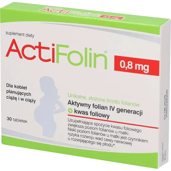 Brandul ActiFolin 0,8 mg Folsäure, 30 Tabletten