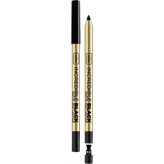 Wibo Incredible Black Matte & Lasting Eyeliner Pencil mit Anspitzer