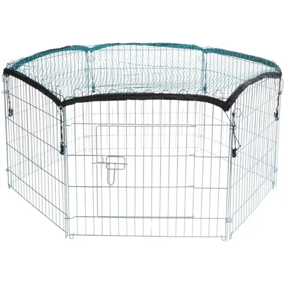 TRIXIE Freilaufgehege 6x63x58 cm mit Schutznetz