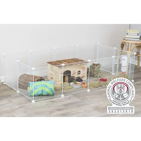 TRIXIE Indoor Freilaufgehege 140x35x70 cm, wei