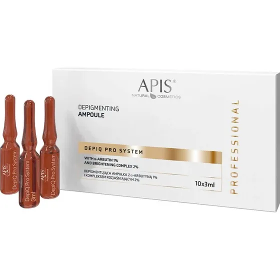 Apis Depigmentierungsampulle mit Arbutin 1% & Aufhellungskomplex, 10x3ml