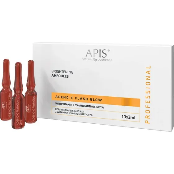Apis Adeno-C Flash Glow Gesichtsampullen mit Vitamin C, 10 x 3 ml