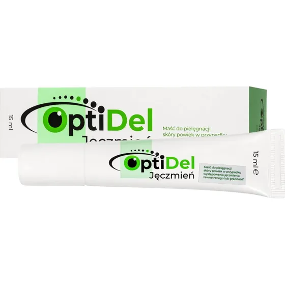 OptiDel Barley Augenlid-Salbe zur Linderung von Gerstenkörnern, 15 ml