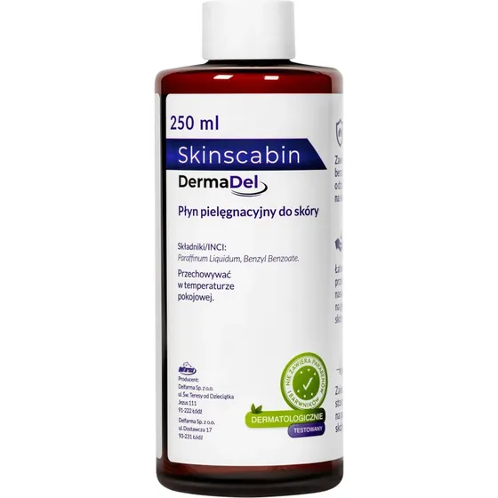 SkinScabin Hautpflege-Lotion mit 10% Benzylbenzoat, 250 ml