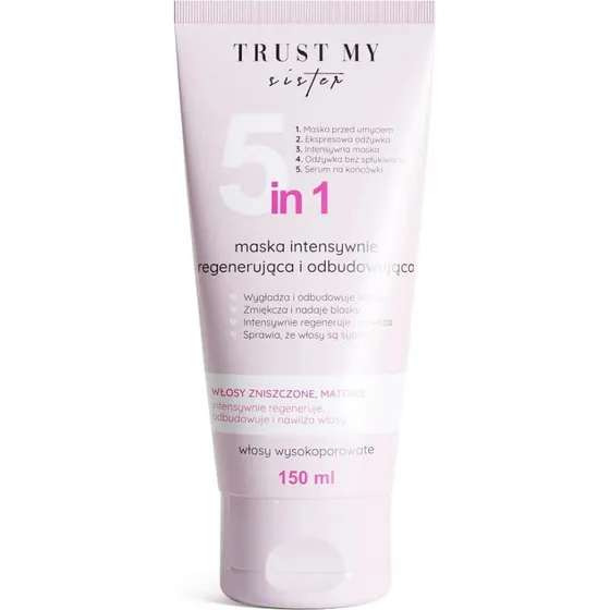 Trust My Sister 5-in-1 Maske für hochporiges Haar, 150 ml
