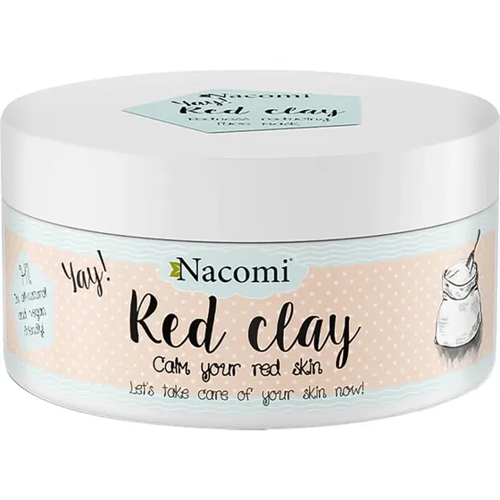 Nacomi Rote Tonerde Maske zur Rötungsminderung, 100 g