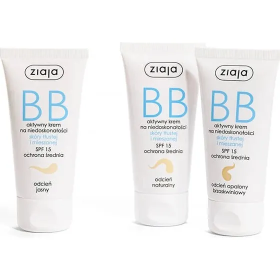 Ziaja BB Creme für unreine, fettige & Mischhaut, Naturton, 50 ml