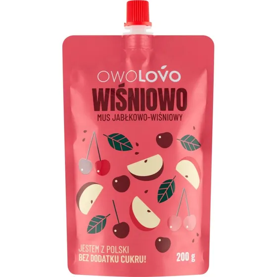 Owolovo Kirsch-Apfel-Mousse Fruchtpüree, 200 g