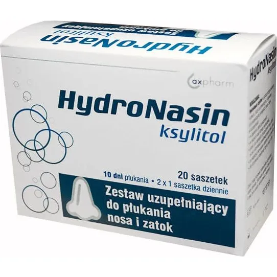 HydroNasin Xylitol Nasen- und Sinusspülung Nachfüllpack, 20 Beutel