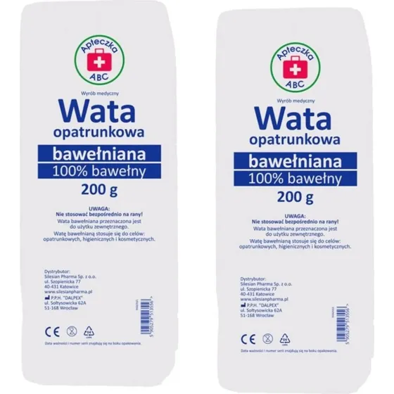 ABC Erste-Hilfe-Kit Wattebausch 200 g (2er Pack)