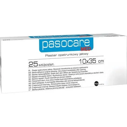 Pasocare Med Verbandpflaster steril, 10 x 35 cm, 25 Stück
