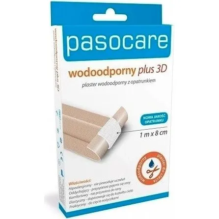 Pasocare 3D Plus Wasserfeste Pflaster, 10 Stück, 10x8cm