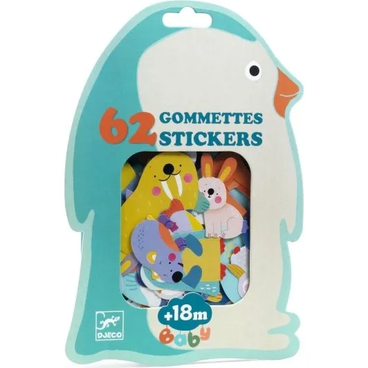 Djeco Aufkleber Polartiere 62 Stck