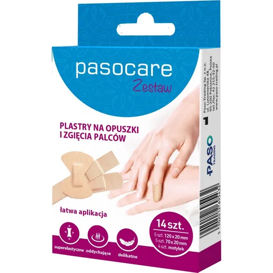 Pasocare Fingerkuppen- und Faltenpflaster Set, 14 Stück