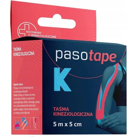 Pasotape Kinesiologieband Blau, 5m x 5cm