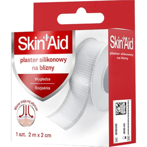 Skin Aid Silikon-Narbenpflaster, 2 m x 2 cm, 1 Stück