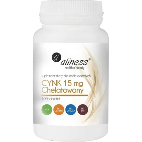 Aliness Zink Bisglycinat 15 mg – 100 Tabletten