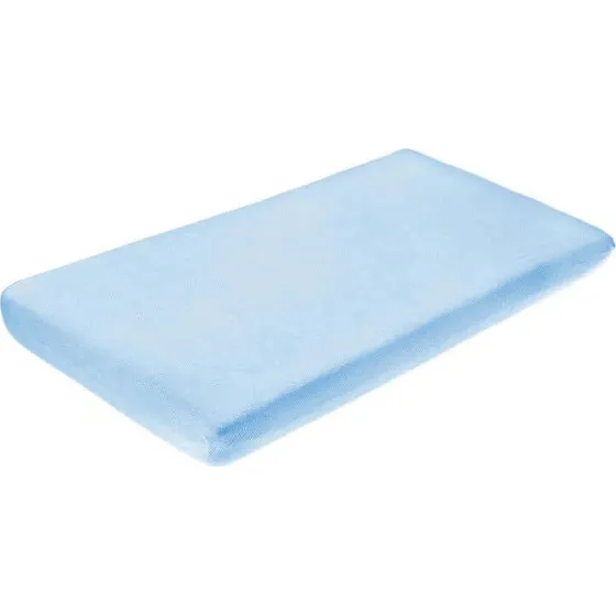 Sensillo Frottee-Spannbettlaken Blau 120x60 cm mit Gummizug