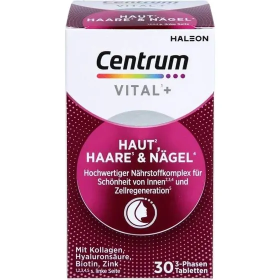 CENTRUM Vital+ Haut Haare & Nägel Tabletten 30 St