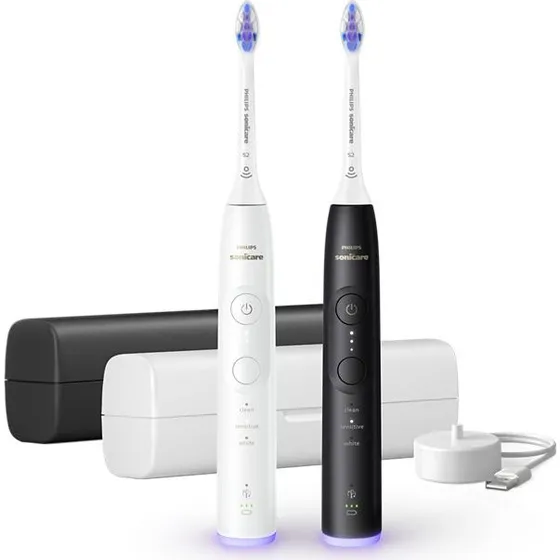 Philips Sonicare Series 6500 HX7419/01 Schallzahnbrste Schwarz/Wei