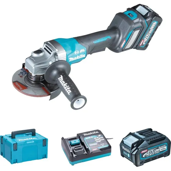 Makita GA029GM201 125 mm Akku-Winkelschleifer 40V 4Ah