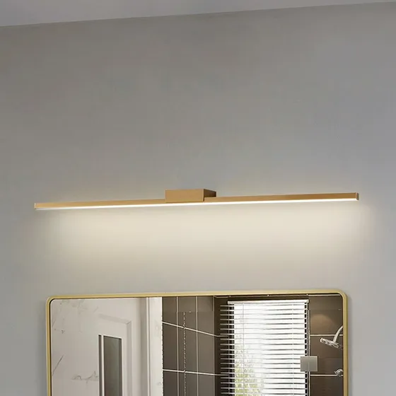 Lucande Kivana LED Wandleuchte L90 IP44 Kupfer 90cm