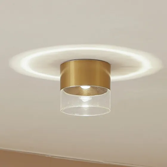 Lindby Dalila LED-Deckenleuchte Gold Ø10 cm