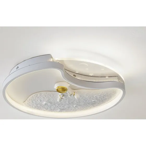 Lindby Kosmo Moon LED-Deckenleuchte Weiß, 40 cm