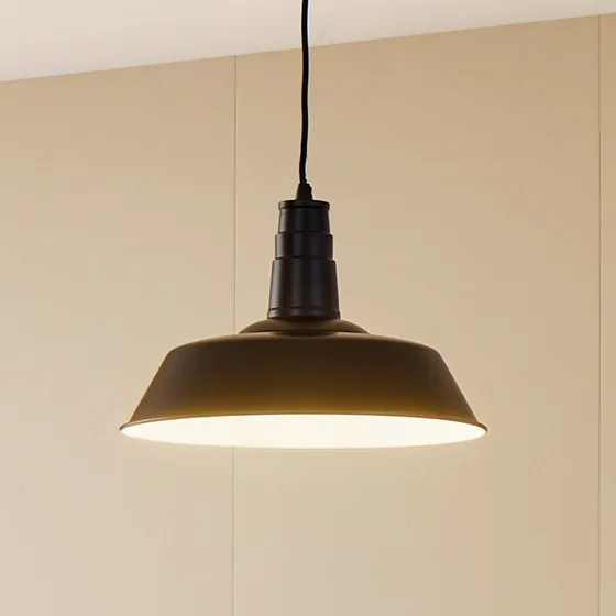 Lindby Pendelleuchte Laylan Ø36 Schwarz/Weiß