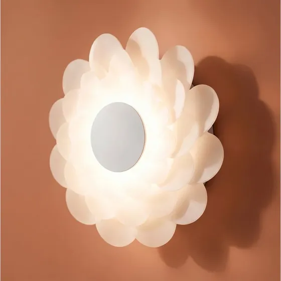 Lucande Bloem LED-Wandleuchte, weiß, Ø 40 cm, dimmbar
