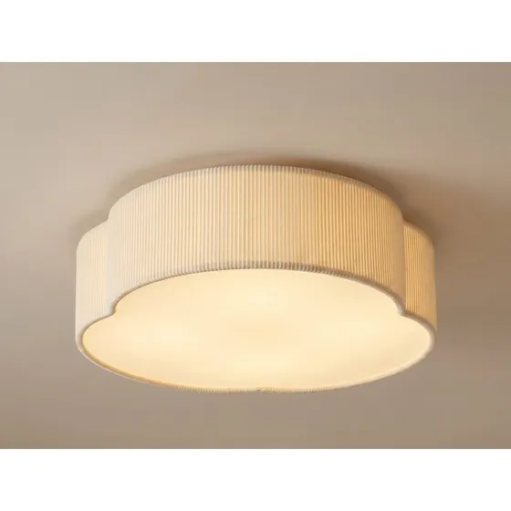 Lindby Winona LED-Deckenleuchte, Cord, 48 cm, Creme, CCT