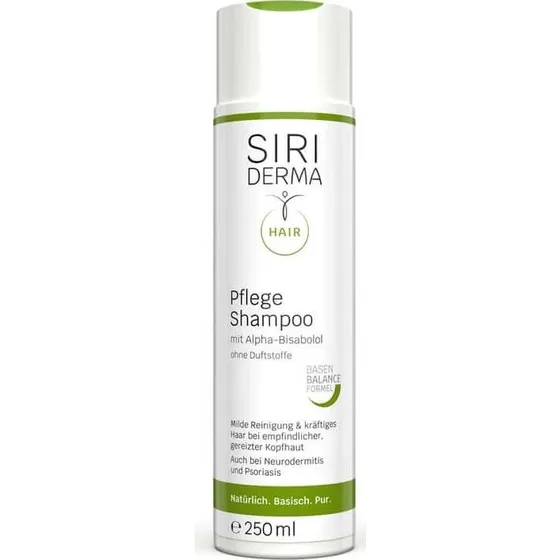 Siriderma Pflegeshampoo ohne Duftstoffe, 250 ml