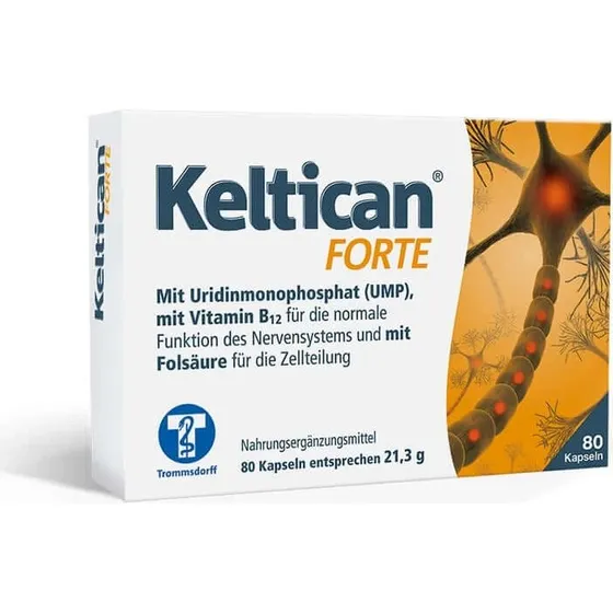KELTICAN forte - Nervenregeneration mit UMP & Vitamin B12 (80 Kapseln)