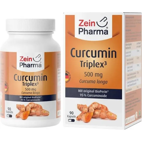 ZeinPharma Curcumin-Triplex3 500 mg mit BioPerin, 90 Kapseln