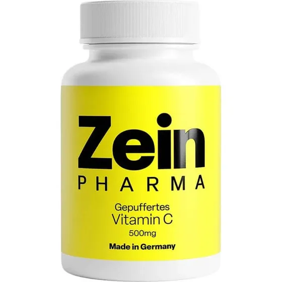 Zein Pharma Vitamin C Kapseln, gepuffert, 500 mg, 90 Stück