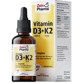 ZeinPharma Vitamin D3+K2 MK-7 Tropfen 25 ml