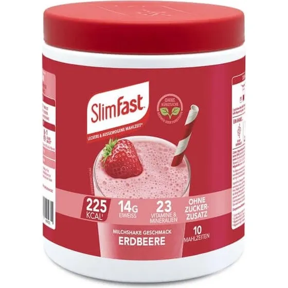 SlimFast Milchshake-Pulver Erdbeere 365 g