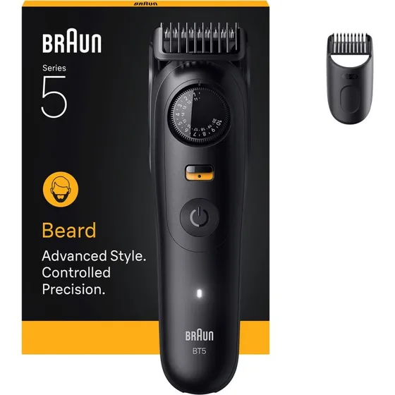 Braun Series 5 BT5500 Barttrimmer Nass & Trocken, Schwarz