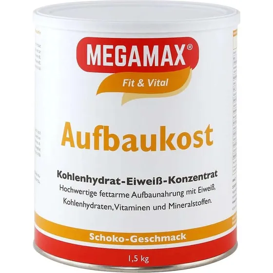 MEGAMAX Aufbaukost Schoko 1,5 kg