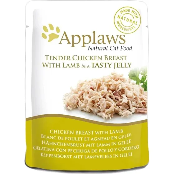 Applaws Hühnerbrust & Lamm Nassfutter für Katzen, 70g