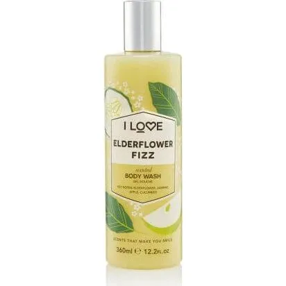 I Love Holunderblüten Fizz Signature Duschgel, 360 ml