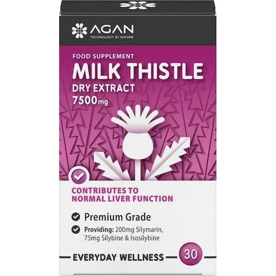 Agan Mariendistel Trockenextrakt 7500mg - 30 Kapseln