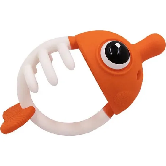 Mombella Silikon-Zahnfleischring Clownfisch, Orange